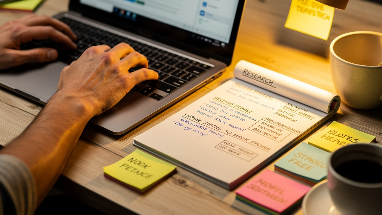 Keyword research and content planning setup