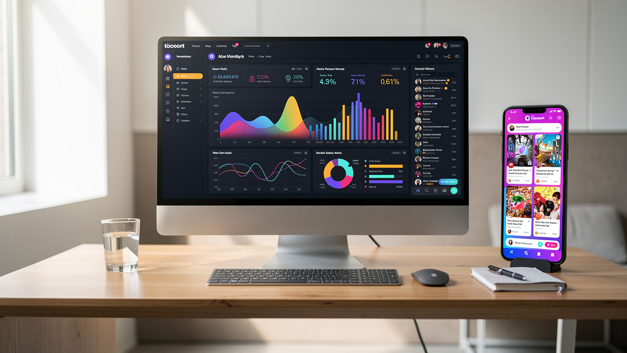 YouTube analytics and performance metrics dashboard